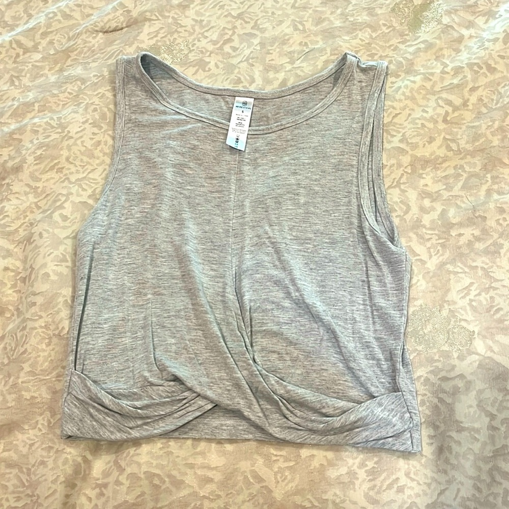 Alter’d State workout light heather crop top tank